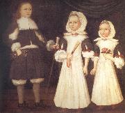 unknow artist THe Mason Children:David,Joanna,and Abigail china oil painting artist